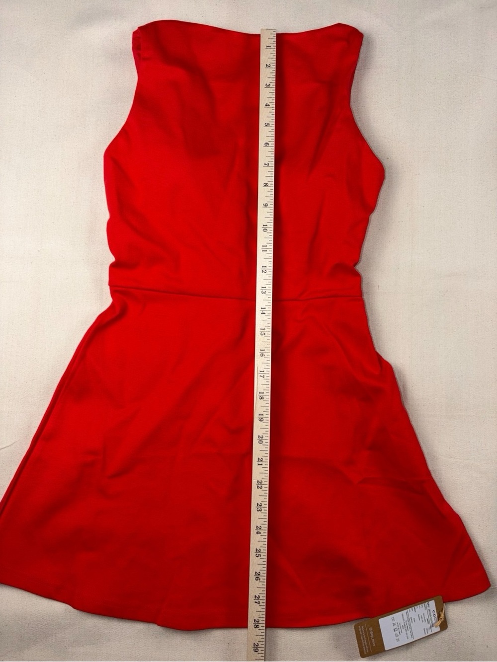 NWT OGL Red Ponte Boatneck Fit & Flare Mini Bra Dress Size S - Picture 5 of 5